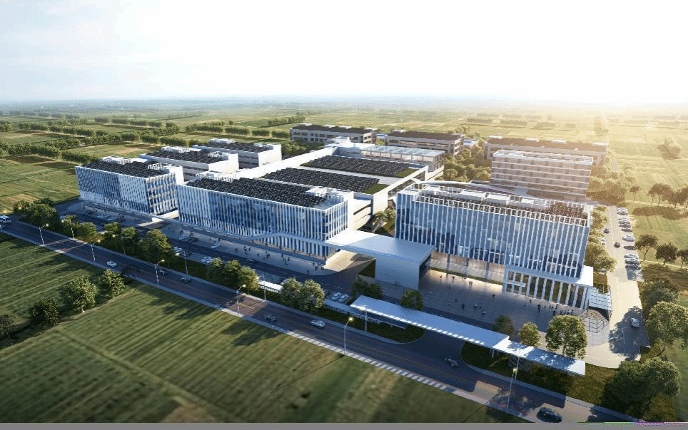 山西建投八建集團(tuán)承建的中藥產(chǎn)業(yè)基地項目瑞星庫房舉行封頂儀式