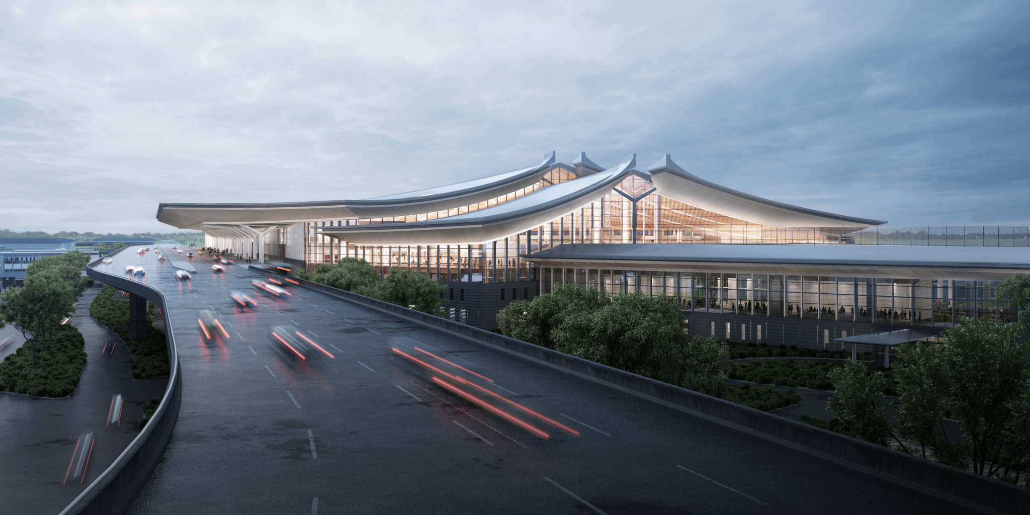 山西建投集團(tuán)承建的太原武宿國(guó)際機(jī)場(chǎng)三期改擴(kuò)建工程高架橋項(xiàng)目最大體量箱梁順利澆筑