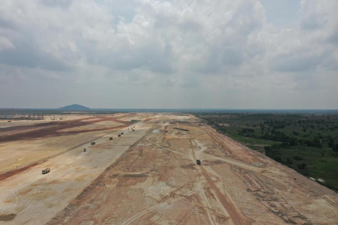 山西建投機械化集團柬埔寨暹粒吳哥國際機場項目完成土方工程節(jié)點任務