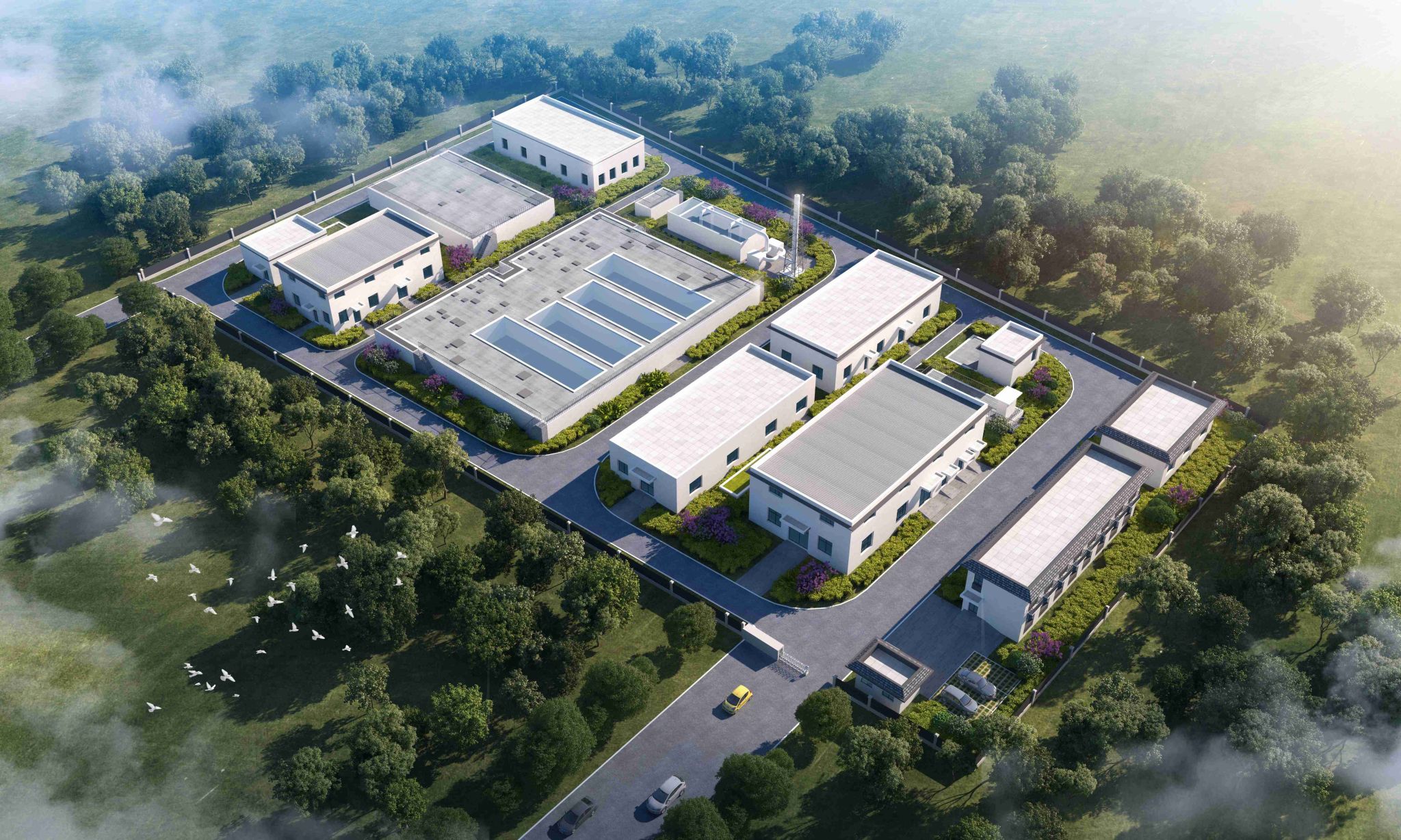 山西建投低碳環(huán)保集團(tuán)晉中市介休義安鎮(zhèn)區(qū)域生活污水治理特許經(jīng)營項目：汾河清流映藍(lán)天 美麗鄉(xiāng)村煥新顏