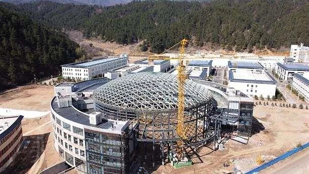 山西省首個鋁合金穹頂落成