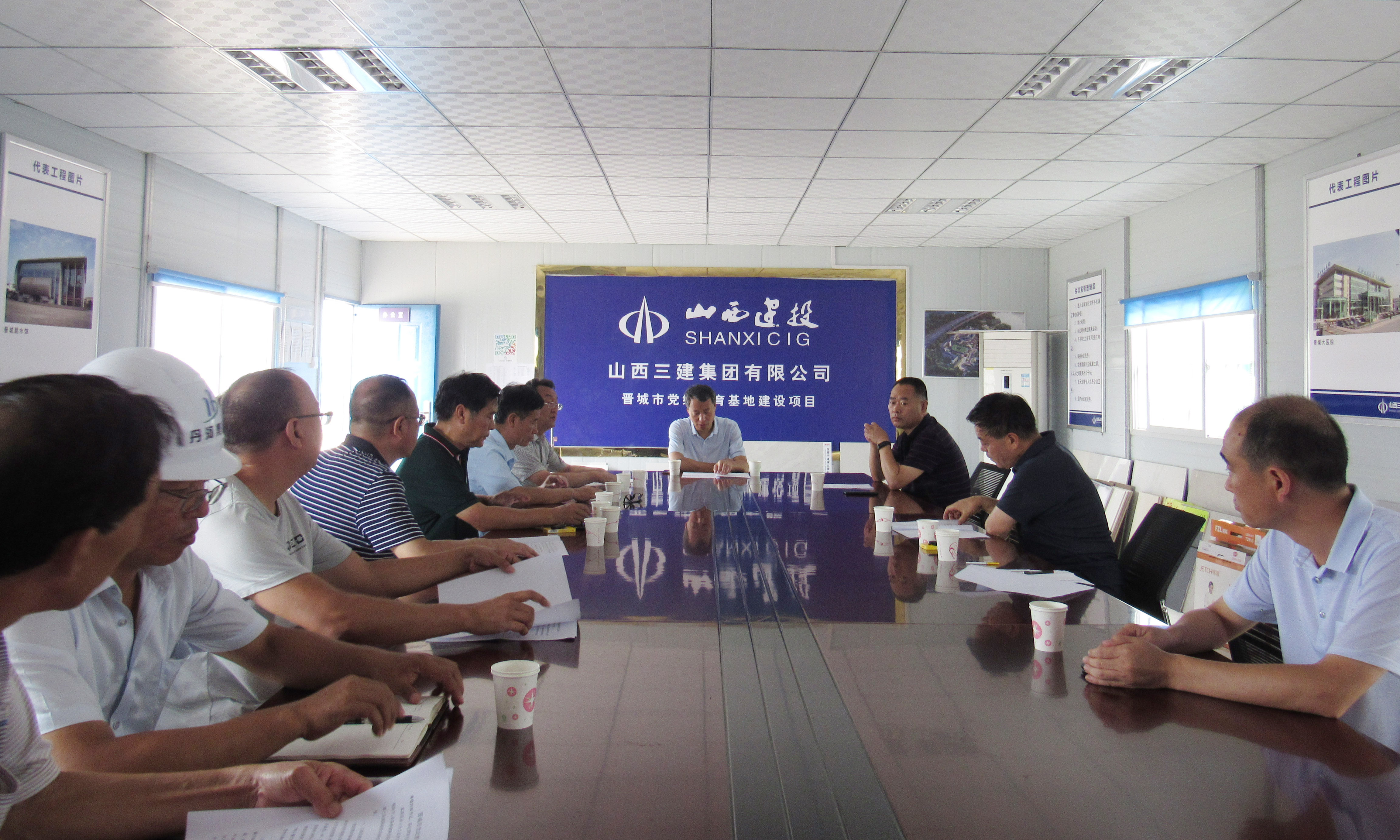 晉城市紀(jì)委書記調(diào)研山西建投三建集團(tuán)承建的晉城黨紀(jì)教育基地建設(shè)項(xiàng)目