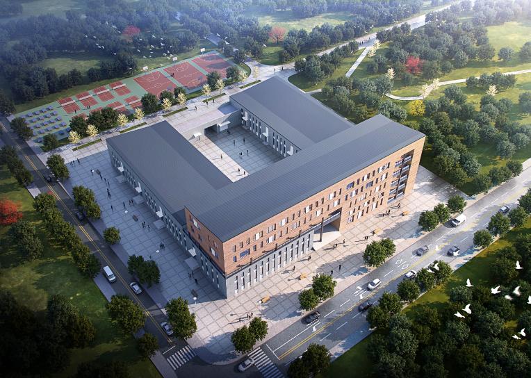 山西建投總承包部山西現(xiàn)代文理學(xué)院實訓(xùn)中心項目鋼結(jié)構(gòu)主體封頂