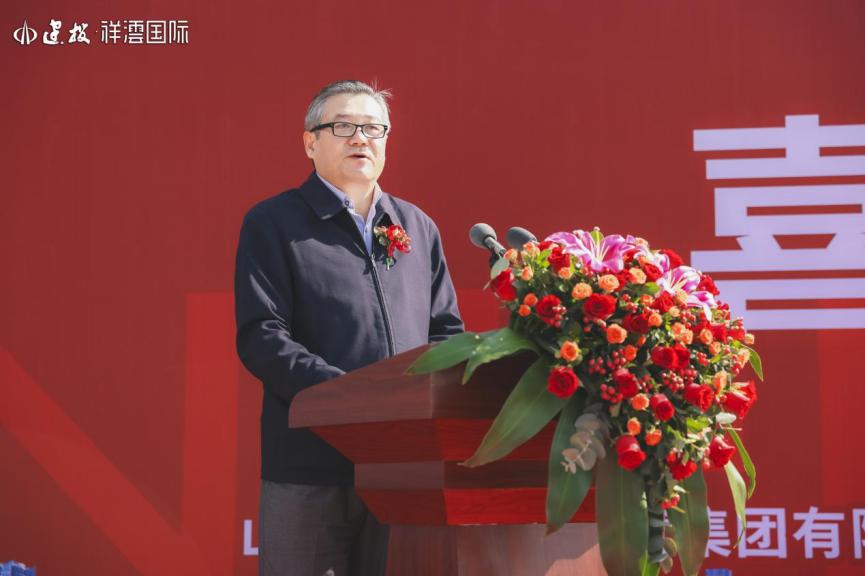 建造太原總部商務平臺打造南城綜合體新地標建投·祥澐國際項目西塔樓正式封頂